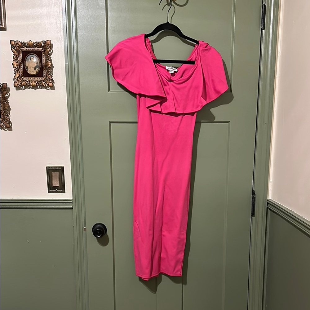 Unique Vintage Pink wiggle dress  Dress